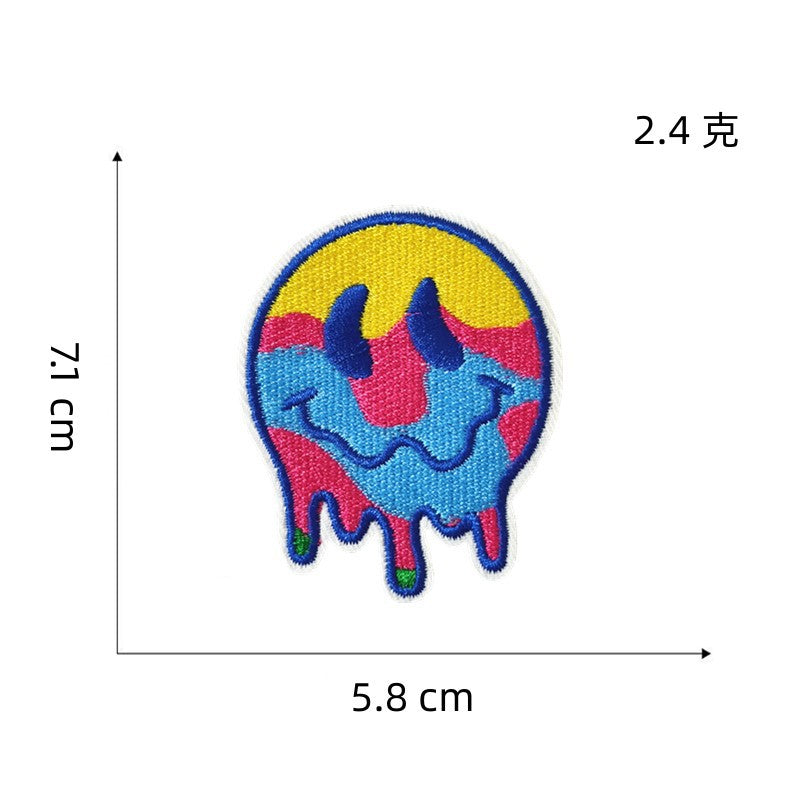 Wholesale DIY Embroidery Cloth Colorful Series Bear Flower Hat Clothes Patch FS